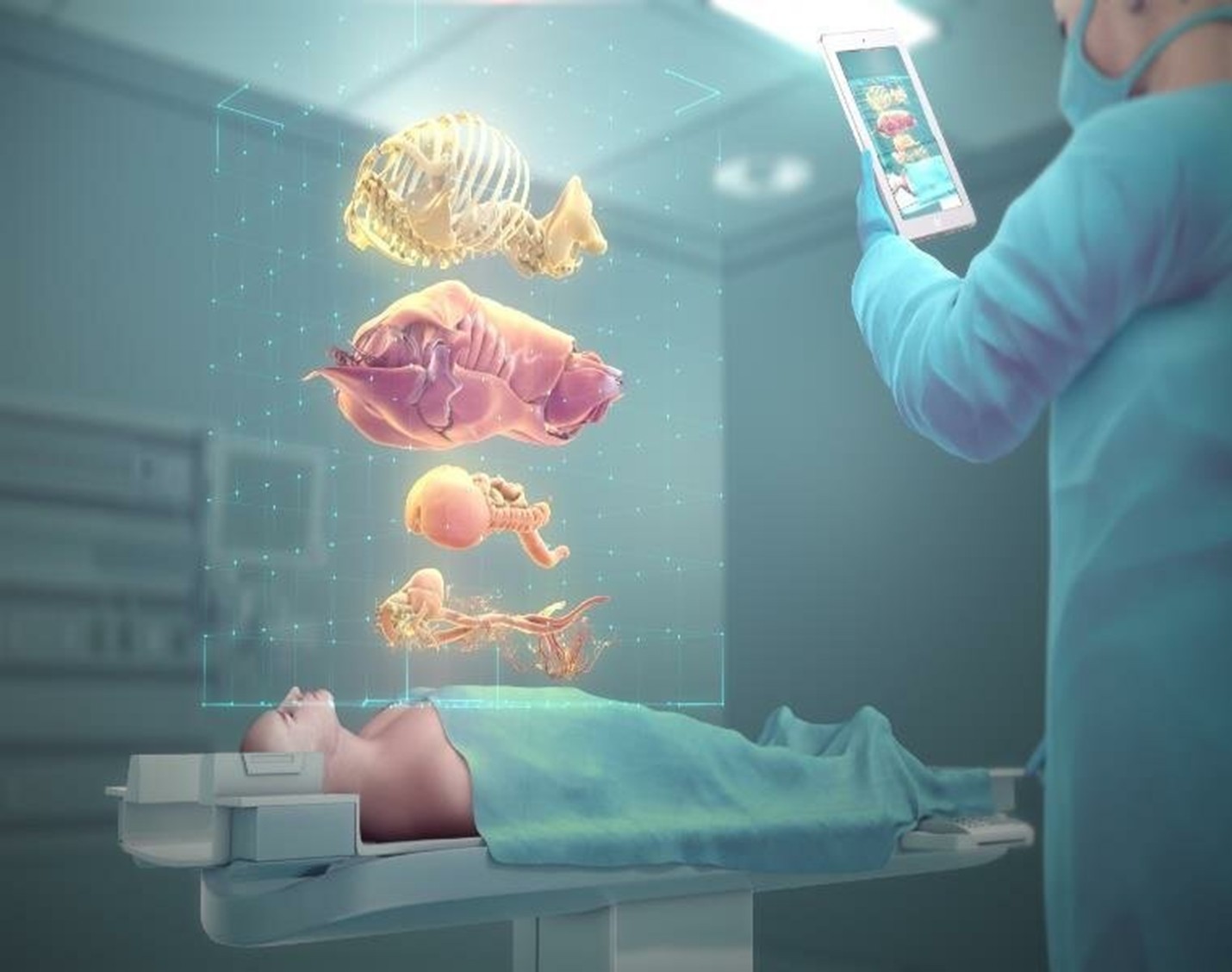 Figure 4 – Demonstration image of AR in healthcare (Jangra, Singh and Mantri, 2022).